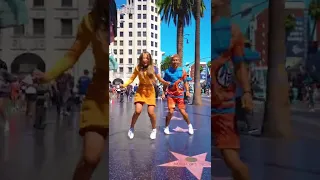 RED RED WINE SHUFFLE DANCE ON HOLLYWOOD WALK OF FAME✨✨✨