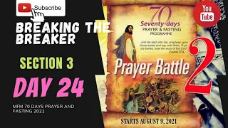 🔴 Day 24 MFM 70 Days Prayer & Fasting Programme 2021. Prayers from Dr DK Olukoya, Gen Overseer, MFM