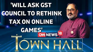 Union Minister Rajeev Chandrasekhar On 28% GST On Online Gaming | CNN News18 Townhall | News18