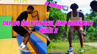 DAY #4 DAILY VERTICAL JUMP WORKOUTS *JA MORANT PLYOMETRICS*