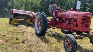 Baling Hay with a Farmall H?  Vlog 61