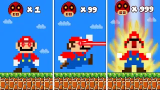 Mario Laser vs 999 mushroom randomizer Madness Calamity | Game Animation