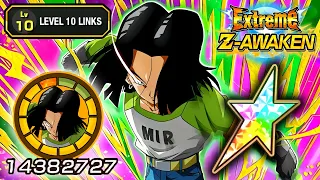 100% EZA PHY ANDROID 17 LEVEL 10 LINKS SHOWCASE! Dragon Ball Z Dokkan Battle