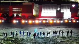 TESLA LIGHTSHOW Star Wars- May the 4th be with you - 2024 - Nova Scotia, Canada - Ground video