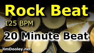 20 Minute Backing Track - Rock Beat 125 BPM