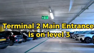 Manchester Airport Terminal 2 Multi Storey Car park West - Sat Nav Instructions | 4K