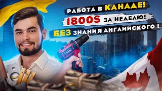 Работа в Канаде! Заработал 1800$ за одну неделю! Без знания Английского! Иммиграция и Жизнь! CUAET🇨🇦