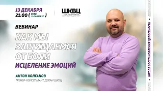 Как мы защищаемся от боли? Исцеление эмоций. Вебинар Антона Колганова