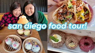 24 hours eating in san diego! 🌮🍩 food tour with mom 😋