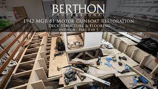 WW2 MGB 81 Motor Gun Boat Restoration - Interior Part 4/5 - Bunk Structure & Webs