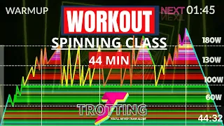 👊 44 Min. Intense Free Online Indoor Cycling Class. Revolutionize Your Fitness by Trotting