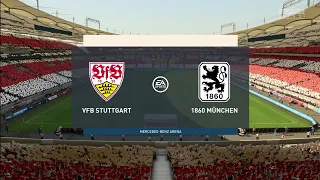 FIFA 23 | VFB Stuttgart vs 1860 Munchen - Mercedes-Benz Arena | Gameplay