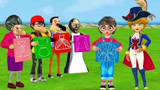 Scary Teacher 3D vs Squid Game Design Beauty Dress Squid Game Doll Nice or Error 5 Times Challenge