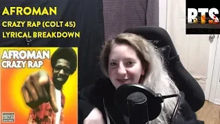 Afroman - Crazy Rap (Colt 45) - Lyrical Breakdown Reaction