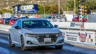 2022 Honda Accord Sport 2.0T  (10-Speed) Drag Race Compilation