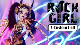 ROCK GIRL GOTHIC - MONSTER HIGH DOLL Repaint Tutorial - Custom Doll  |  Sang Bup Be