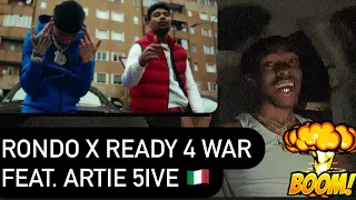 Rondo X READY 4 WAR feat. Artie 5ive ( AMERICAN REACTION VIDEO) OMG 😳 🩸👌🏾🇮🇹