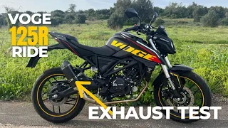 RIDE WITH THE NEW VOGE 125R EXHAUST - FAKE AKRAPOVIC