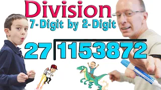 Dividing a 7-Digit Numbers by a 2-Digit Numbers | Long Division ✏️