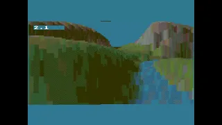 Sega MegaDrive voxel terrain rendering