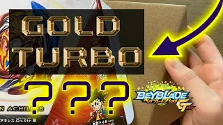 UNION ACHILLES Unboxing - GOLD TURBO??? - Beyblade Burst GT
