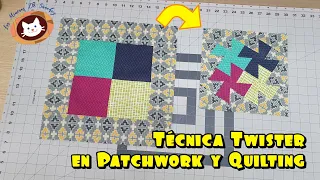 Técnica Bloque Twister en Costura de Proyectos de Patchwork y Quilting