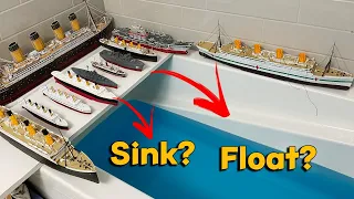 Titanic, Britannic Model Review and Sinking Video