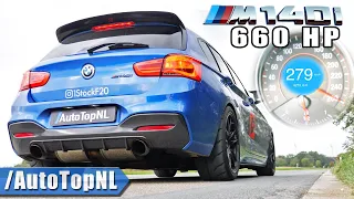 660HP BMW M140i xDrive 0-279KM/H *CRAZY FAST* Acceleration & SOUND by AutoTopNL