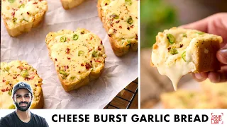 Cheese Burst Garlic Bread Without Oven | बिना ओवन के बनाये चीज़ बर्स्ट गार्लिक ब्रेड | Sanjyot Keer