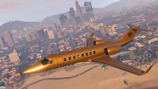 Grand Theft Auto 5 Multiplayer - $10 MILLION GOLD JET! (GTA Online Luxor Deluxe DLC)