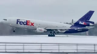 Fedex McDonnell Douglas DC-10 (DC10) landing in Montreal- Mirabel (YMX/CYMX)