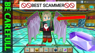 Best Scammer in Skyblock Expose Be Carefull New Tricks To Scam | BlockmanGo Trade RPK