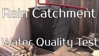 Rain Catchment Water Quality Test