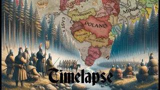 CK3 Timelapse | West Slavic rulers are independent (867 - 1257)