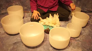 ~Crystal Bowl Chakra Meditation~70 Min~Crown thru Root~