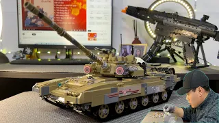 LEGO T-90 TANK, ASSEMBLY T-90 TANK WITH LEGO 3 ENGINE, REMOTE CONTROL #TRANTHUONG