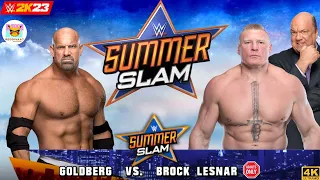 FULL MATCH: Goldberg vs. Brock Lesnar: Summer Slam 2016:WWE 2K23