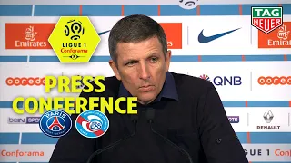 Press Conference Paris Saint-Germain - RC Strasbourg Alsace ( 2-2 ) / 2018-19