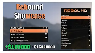 GTA 5 Rebound VIP Mod menu showcase + 40Mil Money