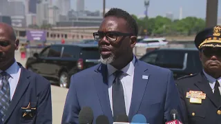 Mayor Johnson responds after violent weekend in Chicago