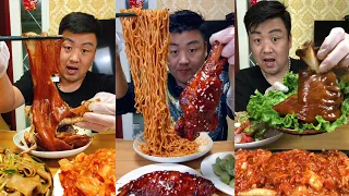 Yummy#164😋: Eat Meat, noodles 🍜 🤤||eat challenge||foodvlog||Hik Hak||#eatalot #asmr #yummyfood