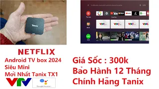 Android TV Box 2024 Tanix Mini Tx1 Giá Rẻ, Đầu vào mạng cho tivi màn hình máy tính giá rẻ
