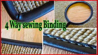 Tips & Trick  4 Different way To sew a binding - auto Upholstery