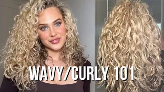 MY WAVY/CURLY HAIR ROUTINE SIMPLIFIED 101  *not sponsored