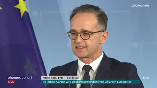 Statement von Heiko Maas (SPD) nach Gespräch mit EU-Außenministern zu Corona am 23.03.20