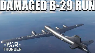 Bombing Run with Damaged B-29 War Thunder gameplay