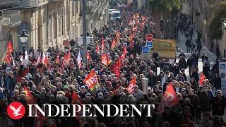 Live: Nationwide protests continue in France over pension reform