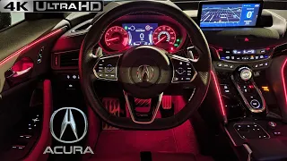 2021 Acura TLX A-Spec - POV Night Drive 4K (Binaural Audio) ELS Studio 3D Sound System