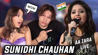 MY NEW CRUSH! 🥰 Waleska & Efra react to Aa zara- Sunidhi Chauhan LIVE!