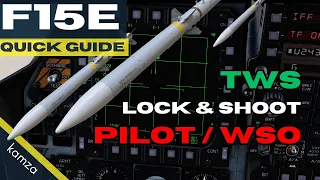 F15E Quick Guide - Switching TWS Modes, Lock&unlock targets, Pilot&WSO Keybinds